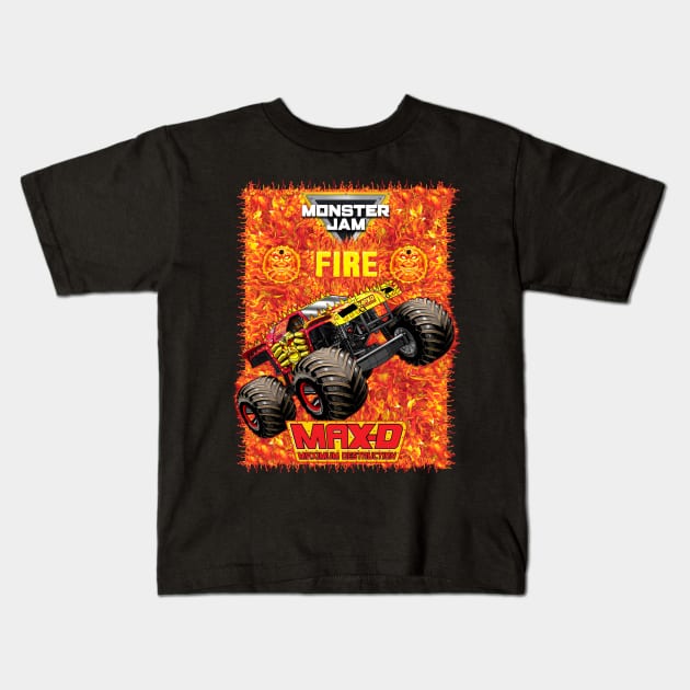 The Fire of Max Kids T-Shirt by rickyrickbob